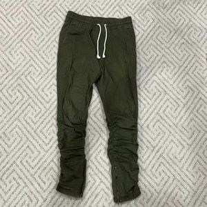 H&M Mens Bottom zip drawstring Joggers Pants-size 30